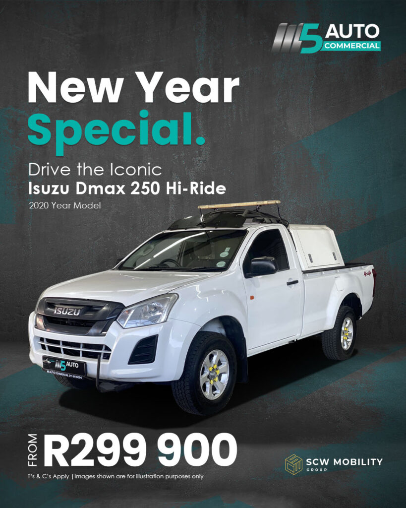 2020 Isuzu Dmax 250 Hi-Ride from R299 900*