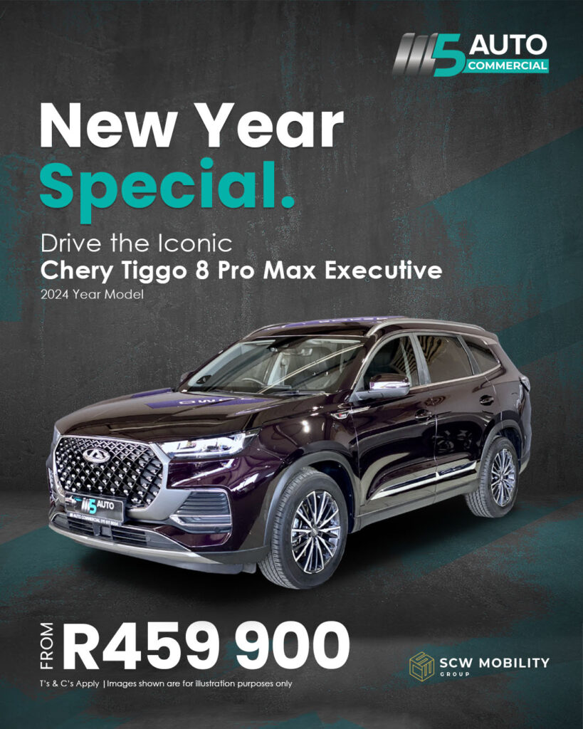 2024 Chery Tiggo 8 Pro Max Executive from R459 900*