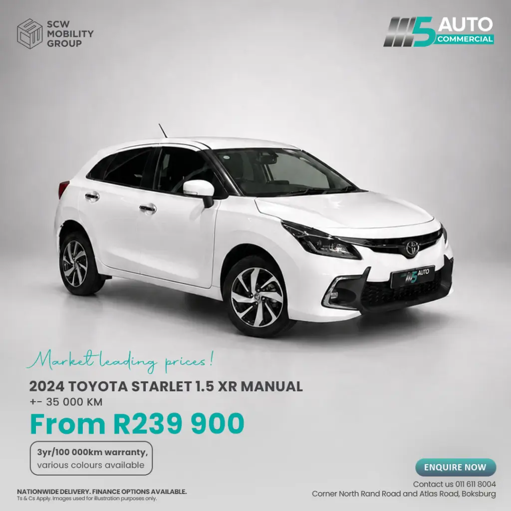 2024 Toyota Startlet White from R239 900*